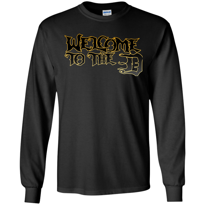 Welcome to the D Black Outline LS T-Shirt