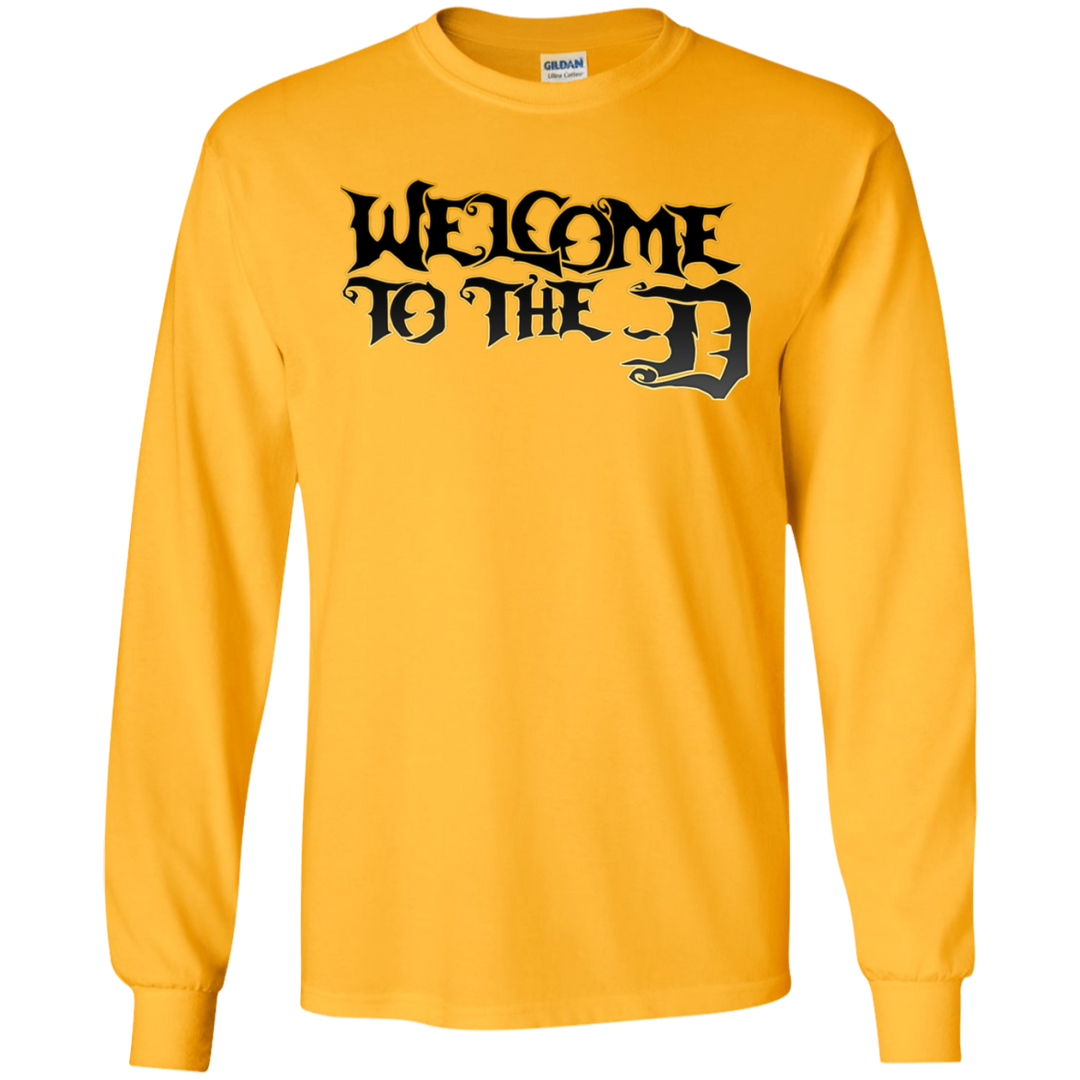 Welcome to the D Black Outline LS T-Shirt