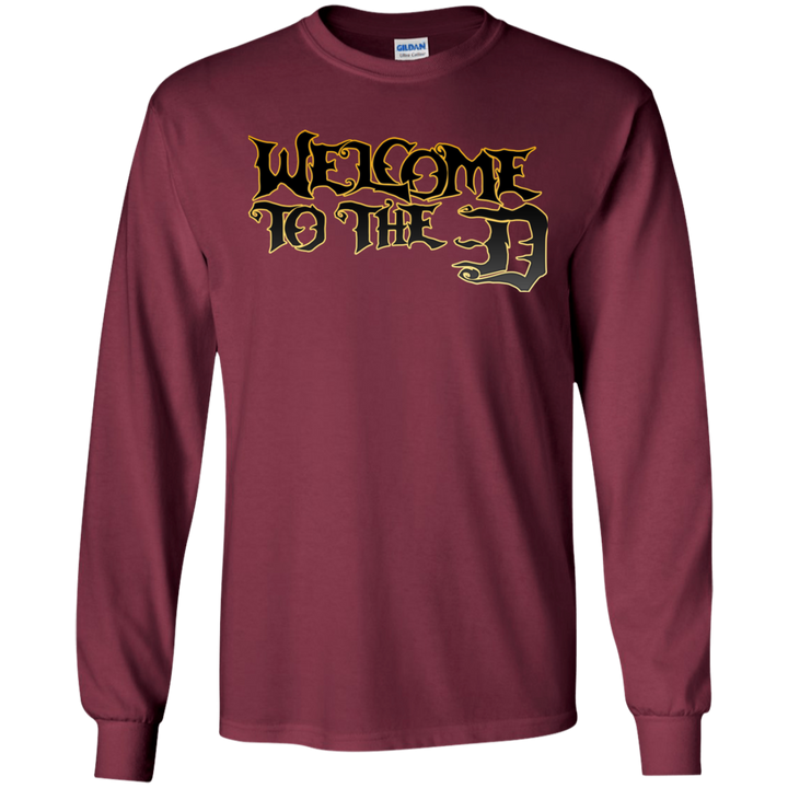 Welcome to the D Black Outline LS T-Shirt