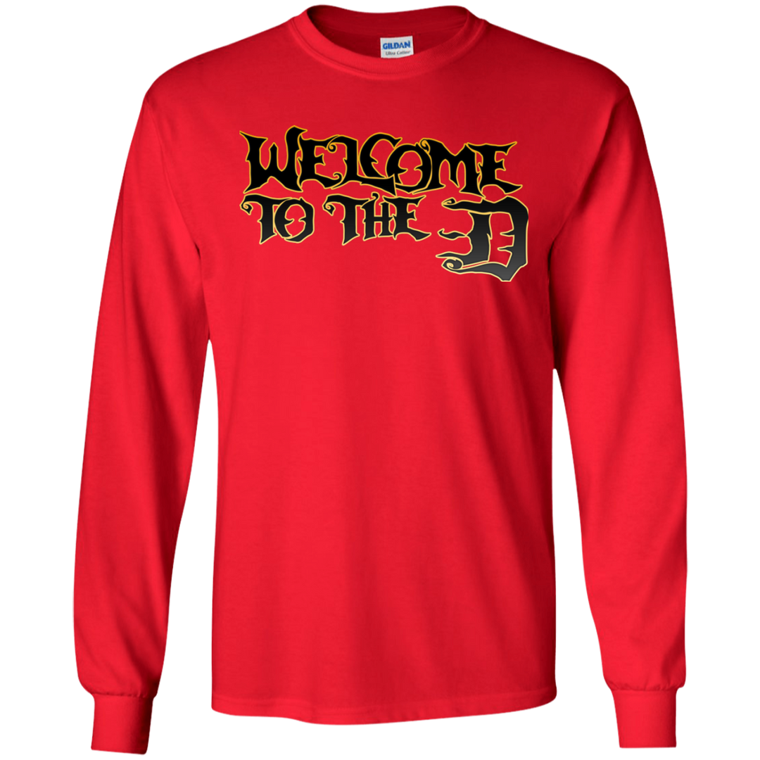 Welcome to the D Black Outline LS T-Shirt