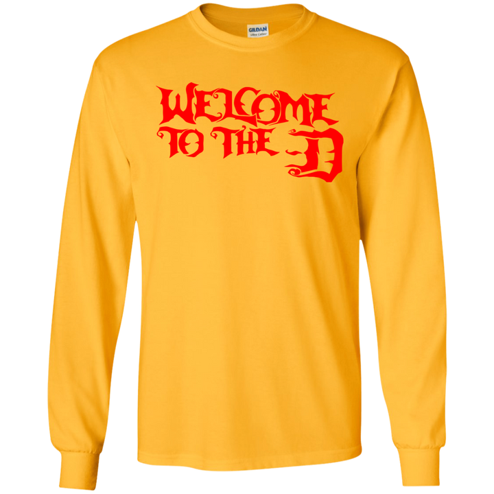 Welcome to the D Red LS T-Shirt