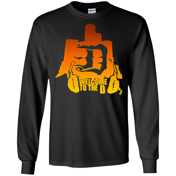 Welcome to the D Headphones Orange LS T-Shirt