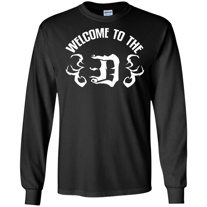 Welcome to the D White Flames LS T-Shirt