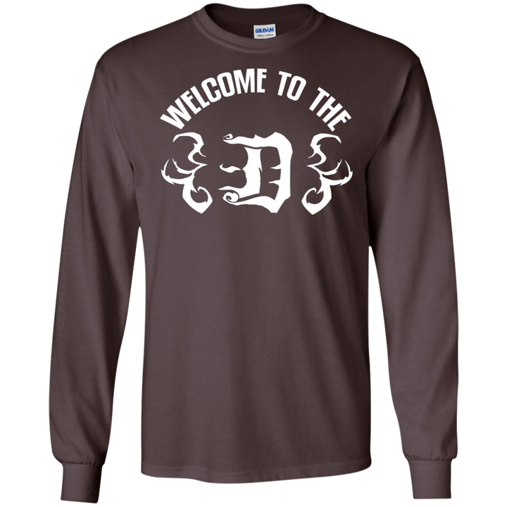 Welcome to the D White Flames LS T-Shirt