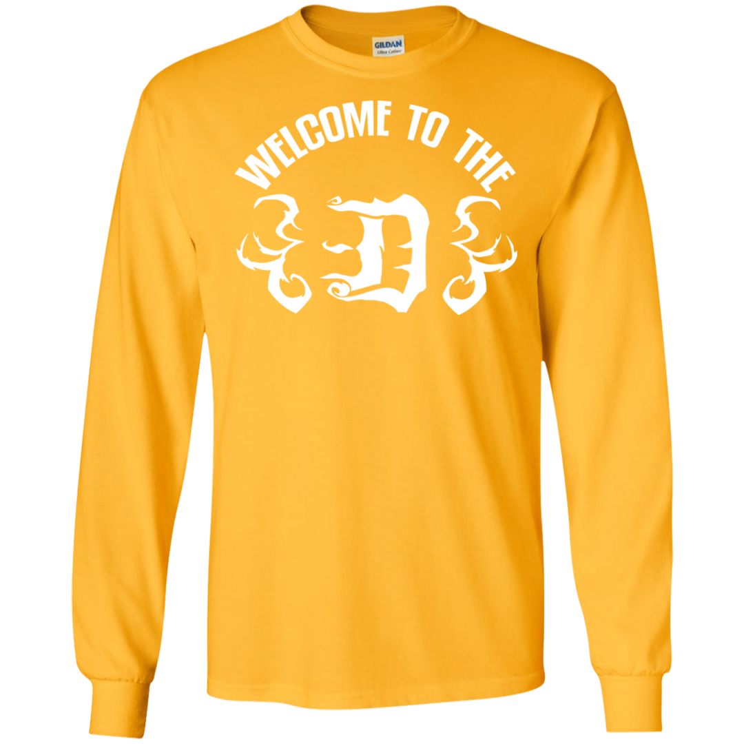 Welcome to the D White Flames LS T-Shirt