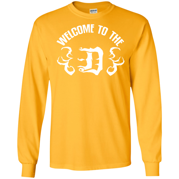 Welcome to the D White Flames LS T-Shirt