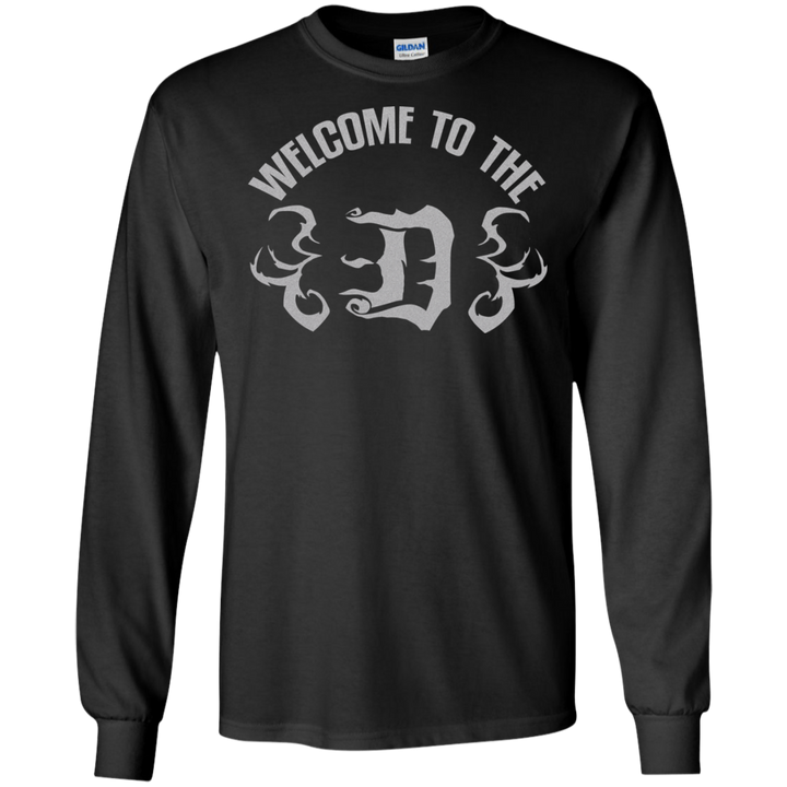 Welcome to the D Gold Flames LS T-Shirt