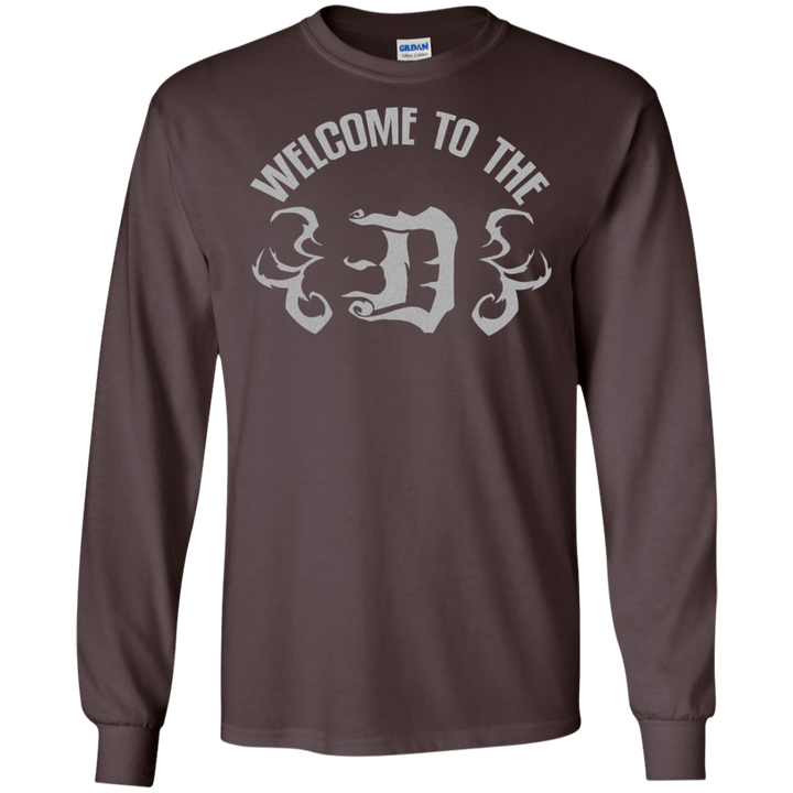 Welcome to the D Gold Flames LS T-Shirt