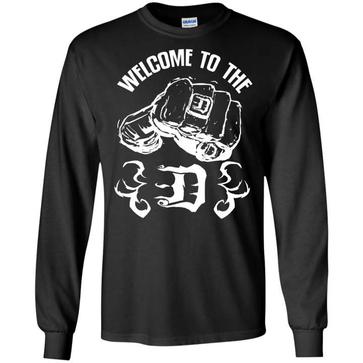 Welcome to the D Fist White Flames LS T-Shirt