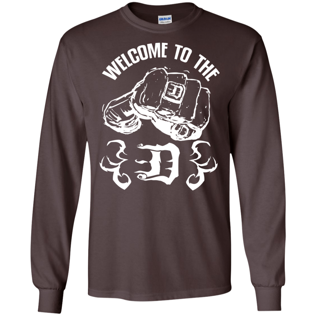 Welcome to the D Fist White Flames LS T-Shirt