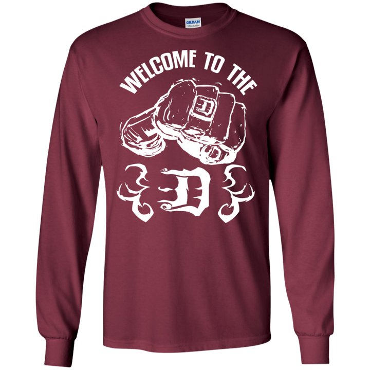 Welcome to the D Fist White Flames LS T-Shirt