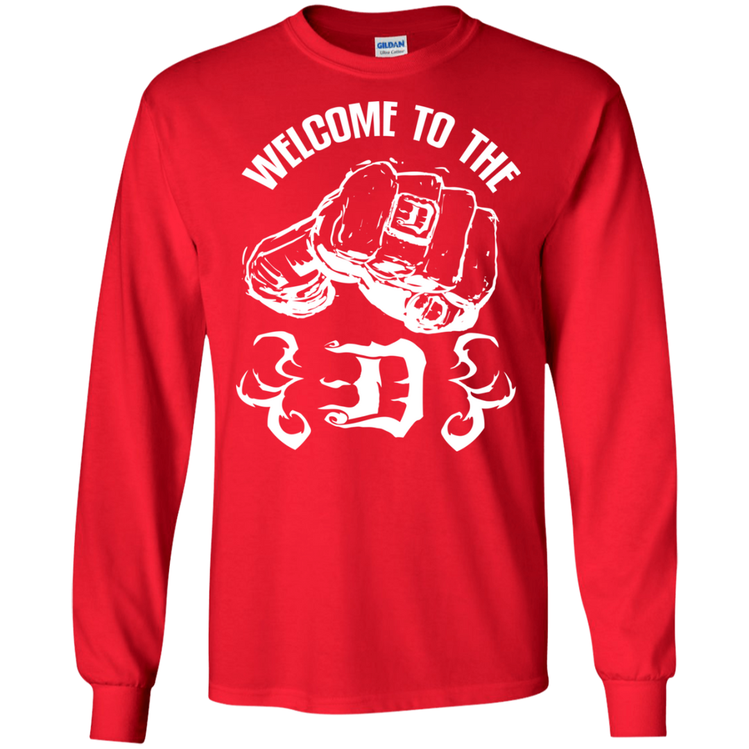 Welcome to the D Fist White Flames LS T-Shirt