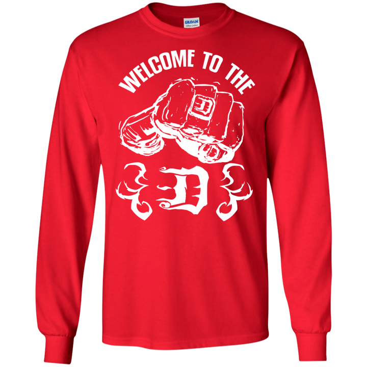 Welcome to the D Fist White Flames LS T-Shirt