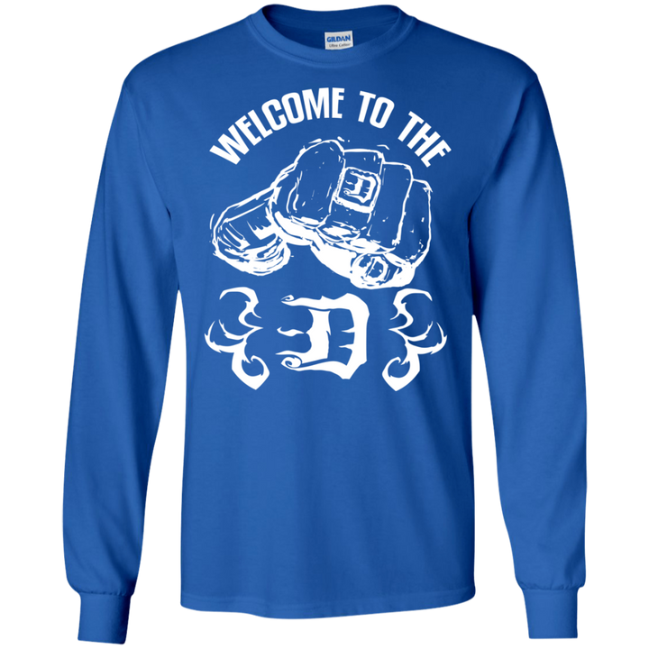 Welcome to the D Fist White Flames LS T-Shirt