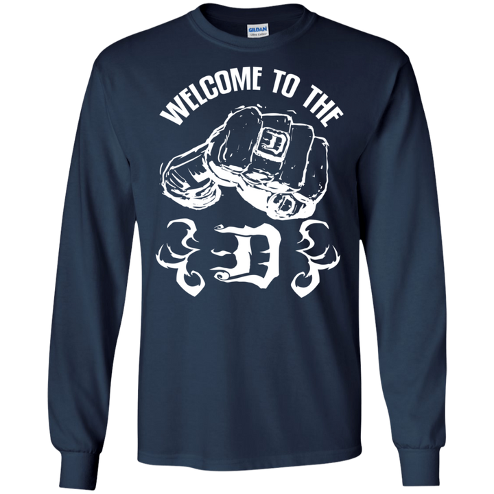 Welcome to the D Fist White Flames LS T-Shirt