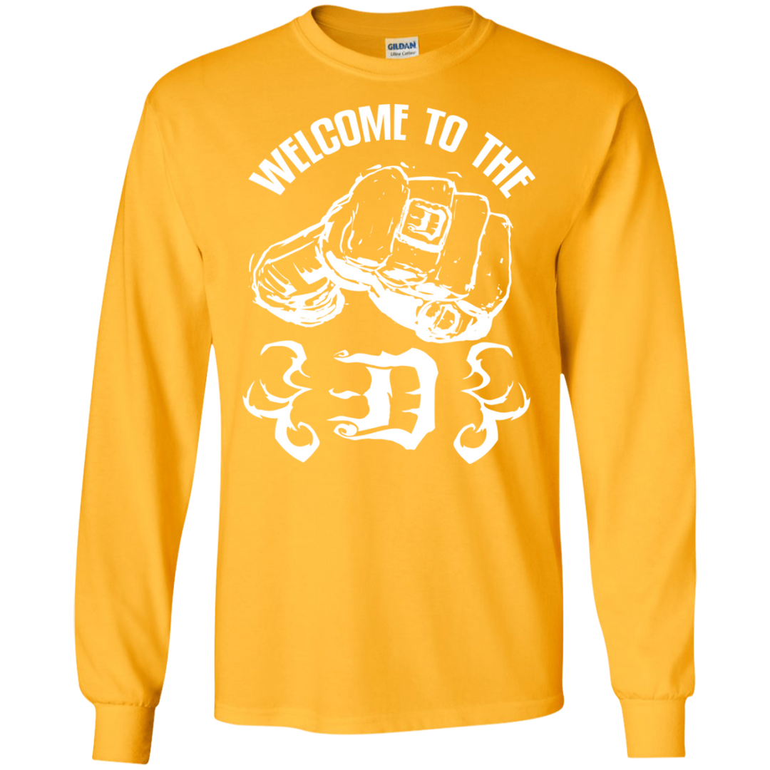 Welcome to the D Fist White Flames LS T-Shirt