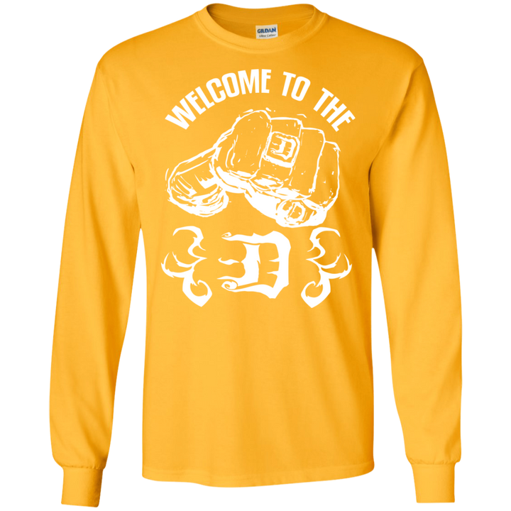 Welcome to the D Fist White Flames LS T-Shirt