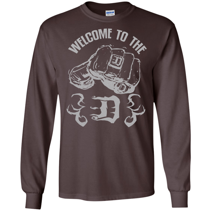 Welcome to the D Fist Silver Flames LS T-Shirt