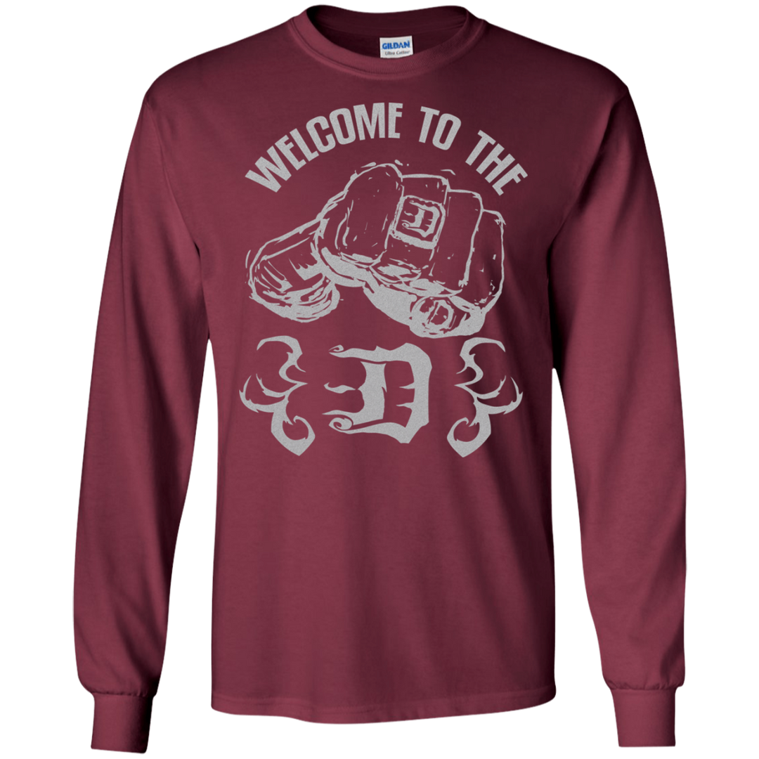 Welcome to the D Fist Silver Flames LS T-Shirt