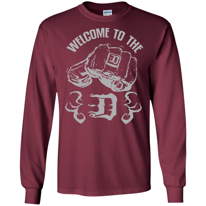 Welcome to the D Fist Silver Flames LS T-Shirt