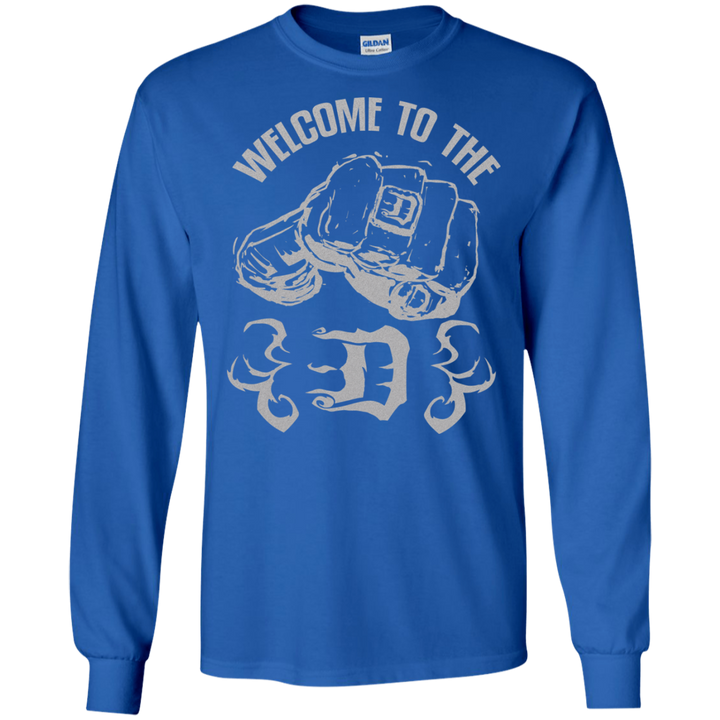 Welcome to the D Fist Silver Flames LS T-Shirt