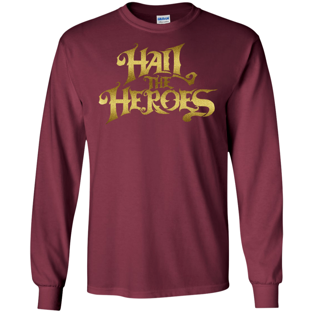 Hail the Heroes Stacked Gold LS T-Shirt