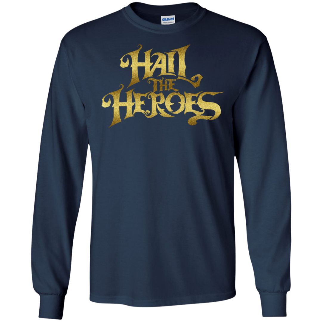 Hail the Heroes Stacked Gold LS T-Shirt