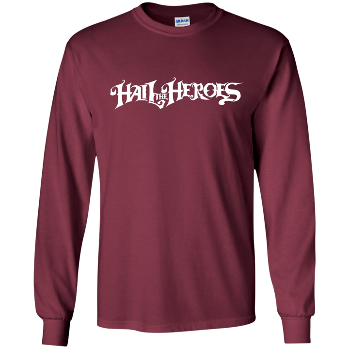 Hail the Heroes Long White LS T-Shirt