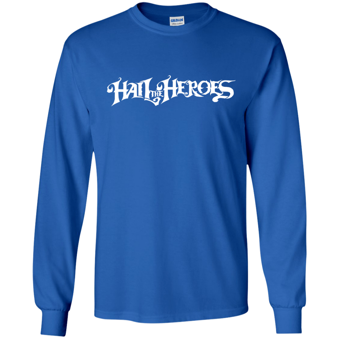 Hail the Heroes Long White LS T-Shirt