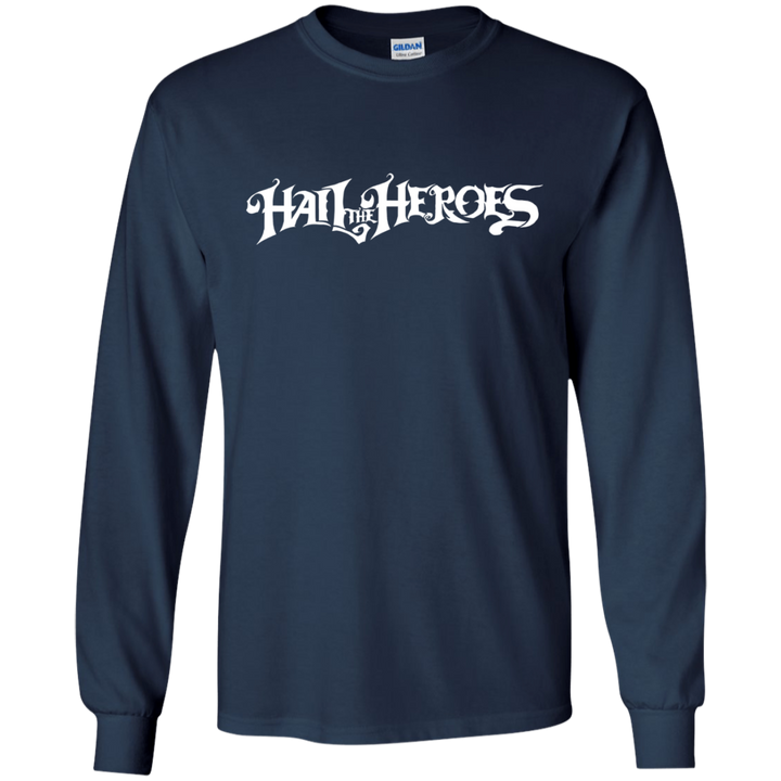 Hail the Heroes Long White LS T-Shirt