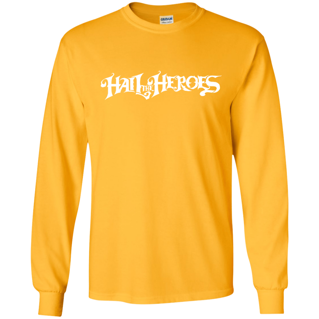 Hail the Heroes Long White LS T-Shirt