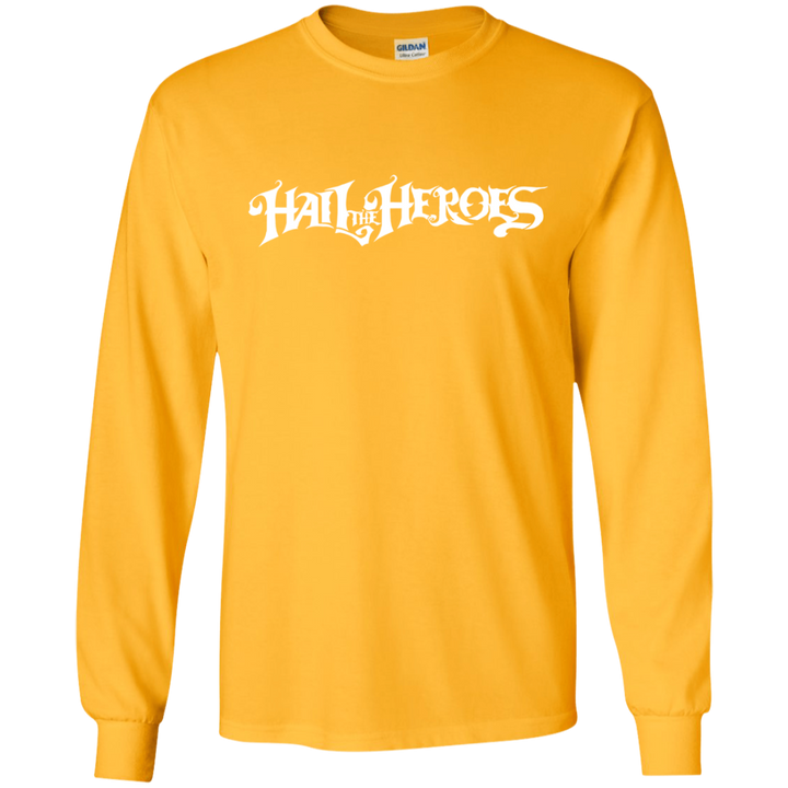 Hail the Heroes Long White LS T-Shirt