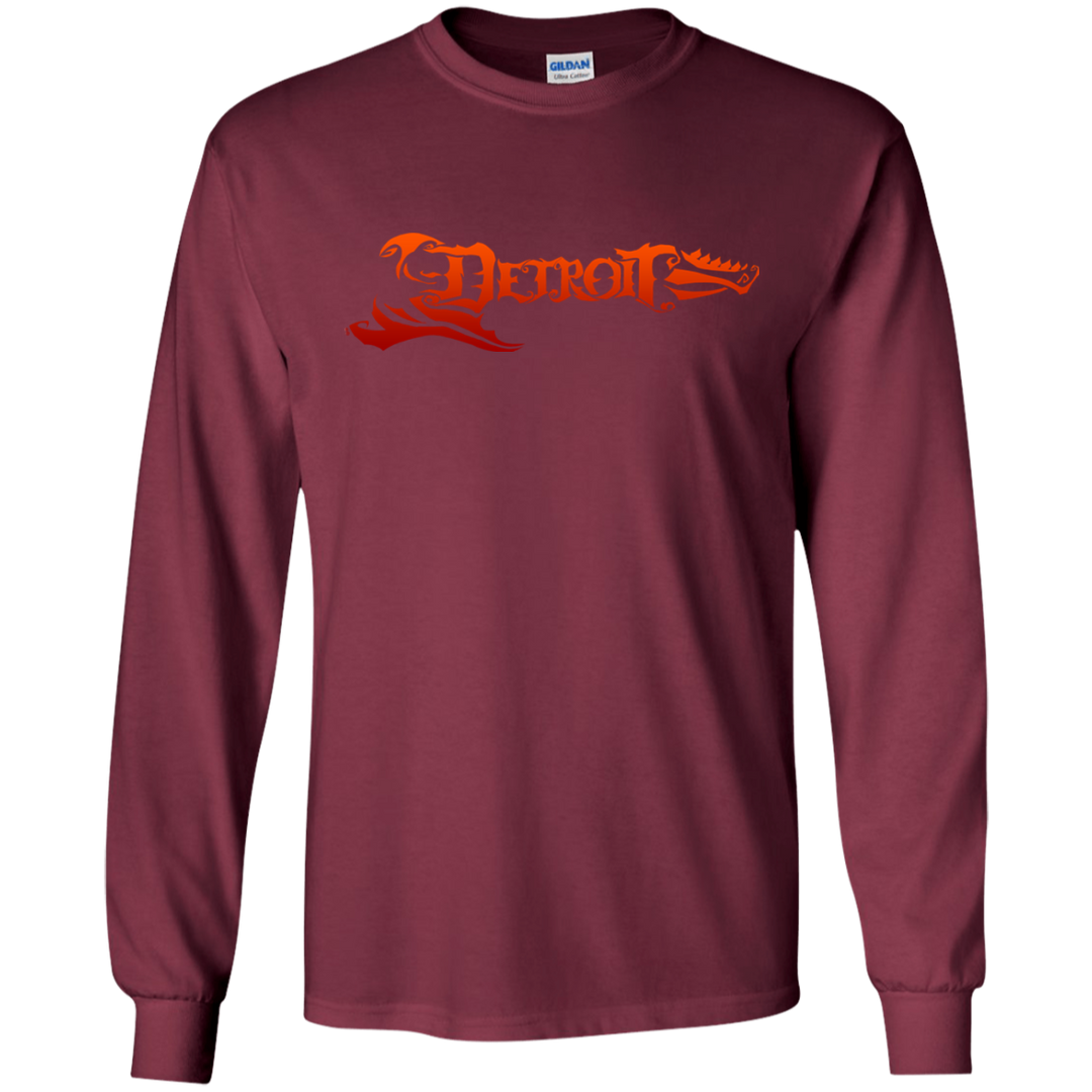 Detroit Guitar Orange LS T-Shirt