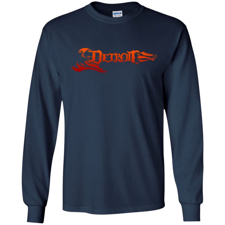 Detroit Guitar Orange LS T-Shirt