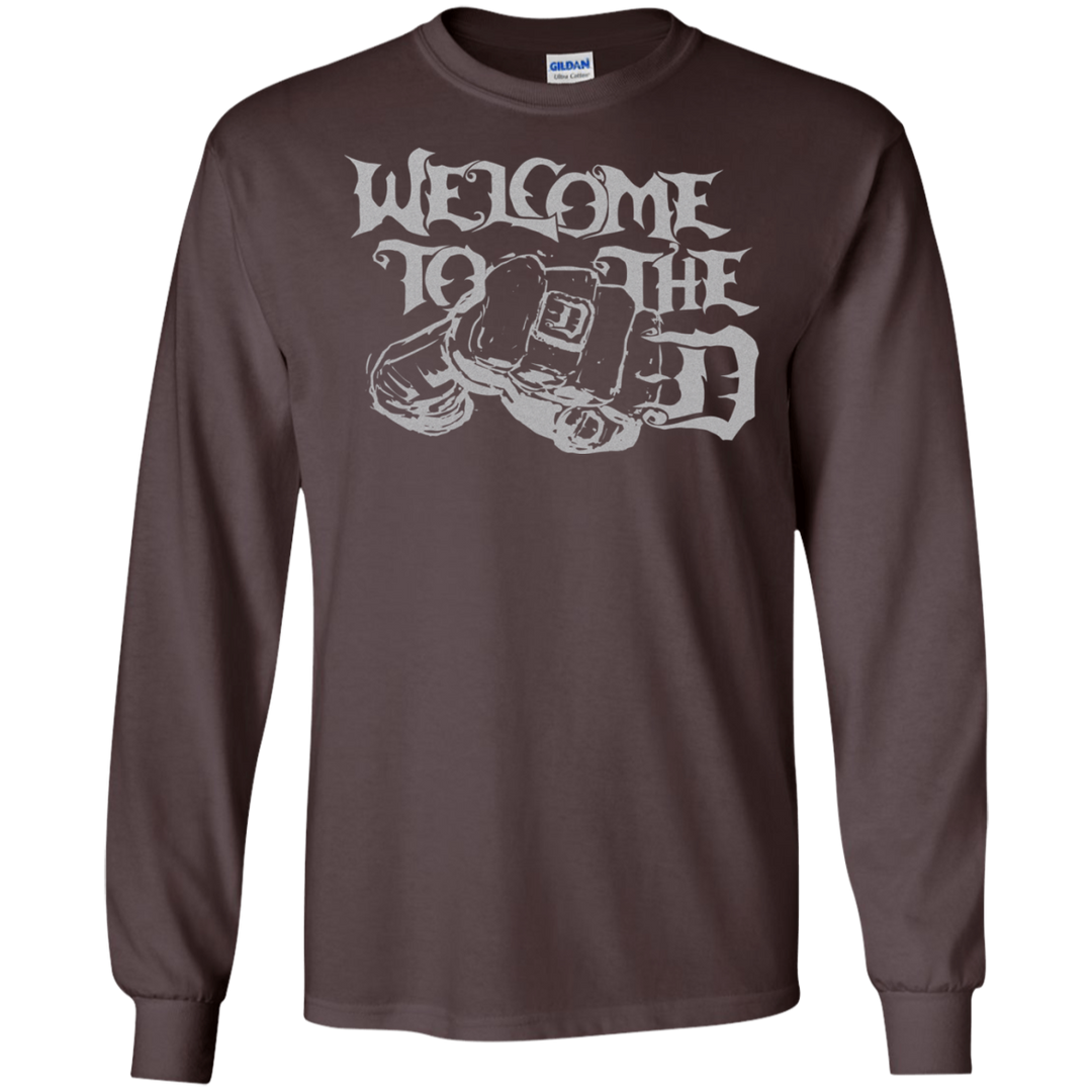 Welcome to the D Fist White LS T-Shirt