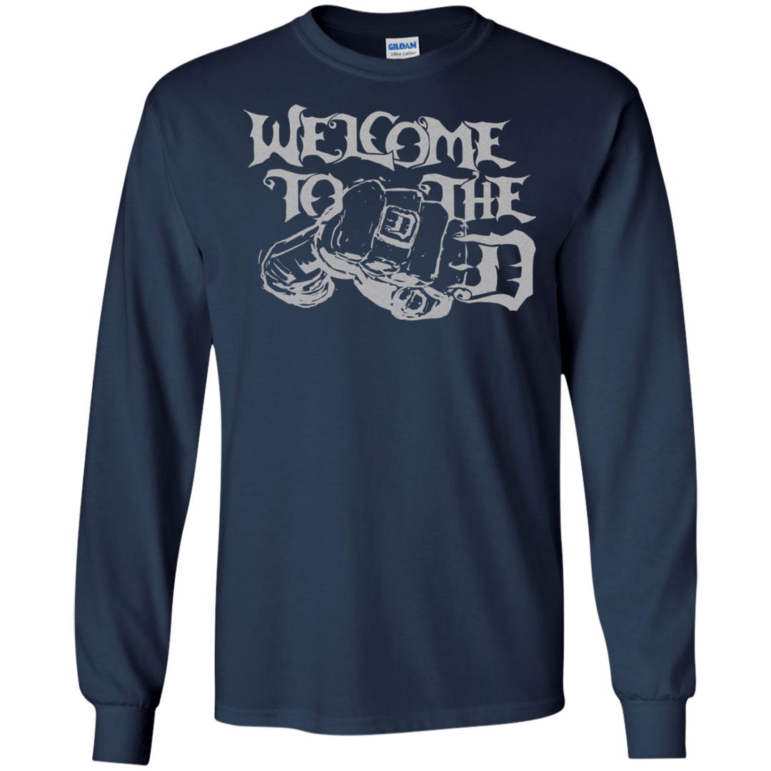 Welcome to the D Fist White LS T-Shirt