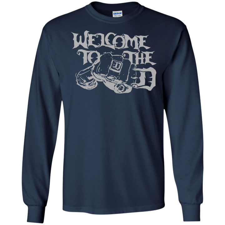 Welcome to the D Fist White LS T-Shirt