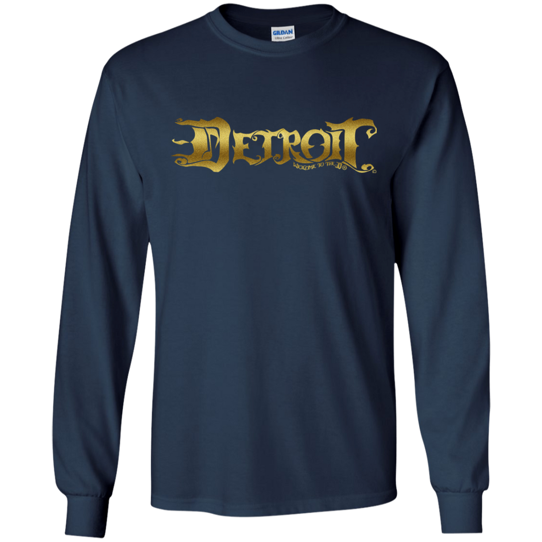 Detroit Note D Gold LS T-Shirt