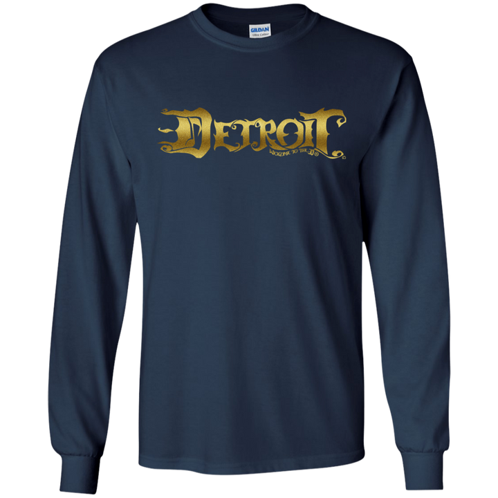 Detroit Note D Gold LS T-Shirt