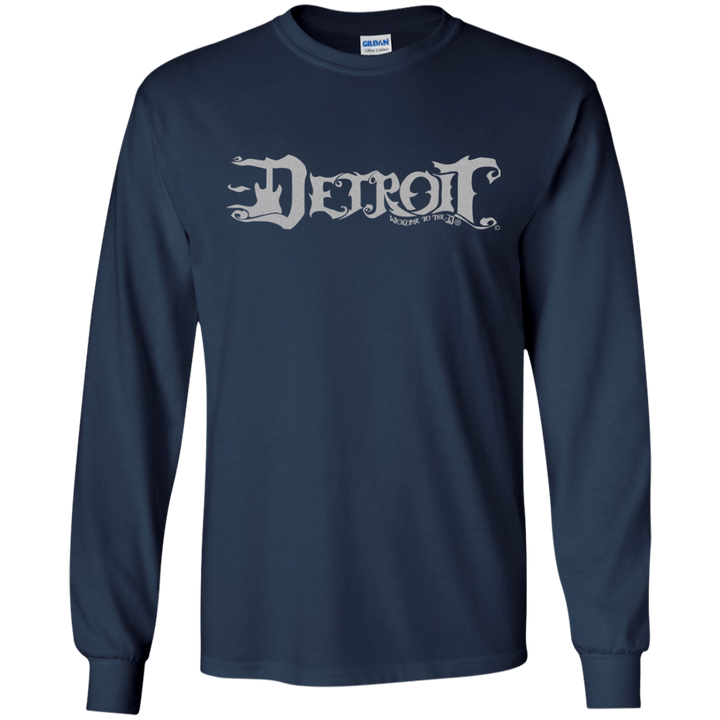 Detroit Guitar D Silver LS T-Shirt