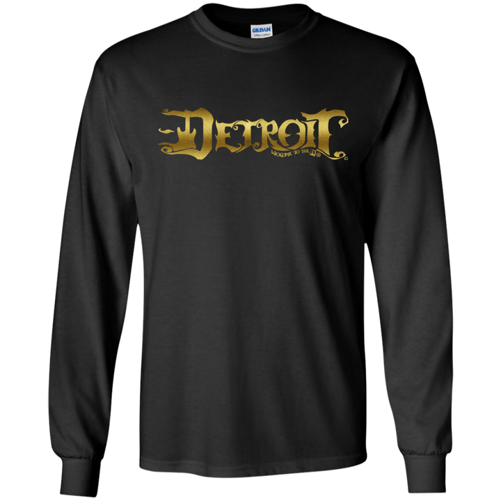 Detroit Guitar D Gold LS T-Shirt