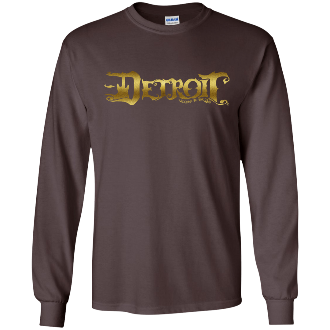 Detroit Guitar D Gold LS T-Shirt