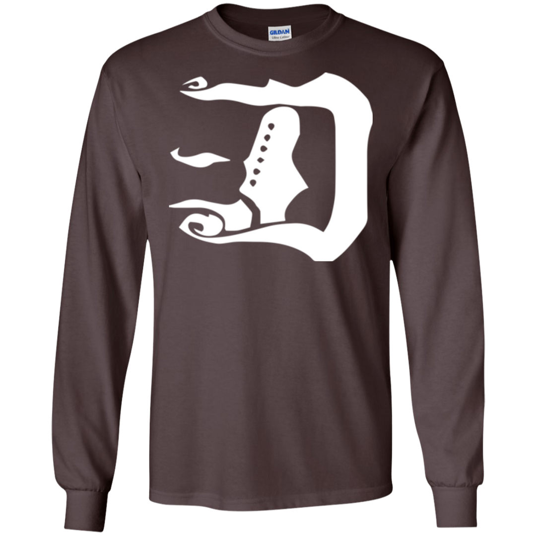 Guitar Top D White LS T-Shirt