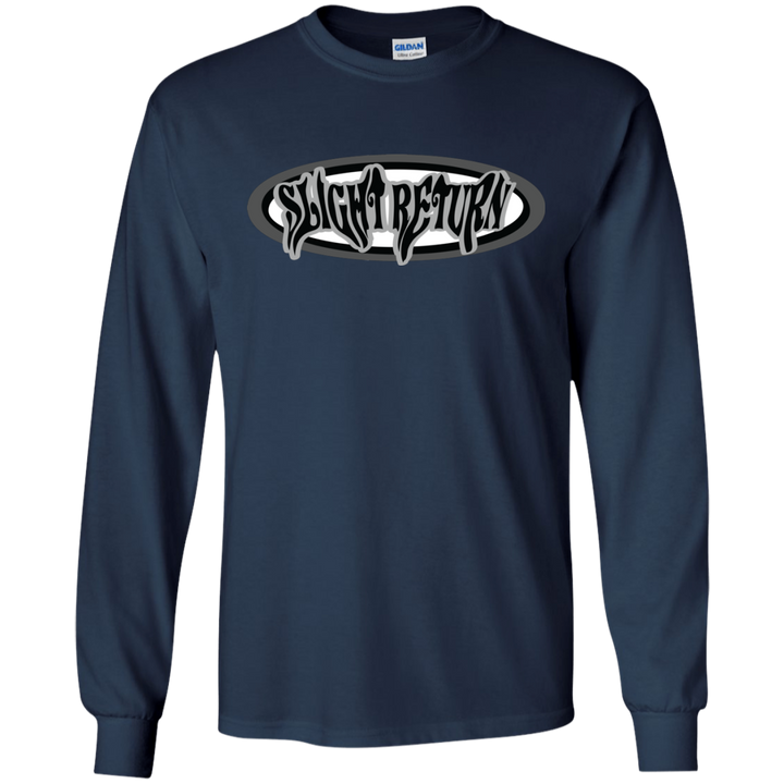 Slight Return Oval Silver Black LS T-Shirt