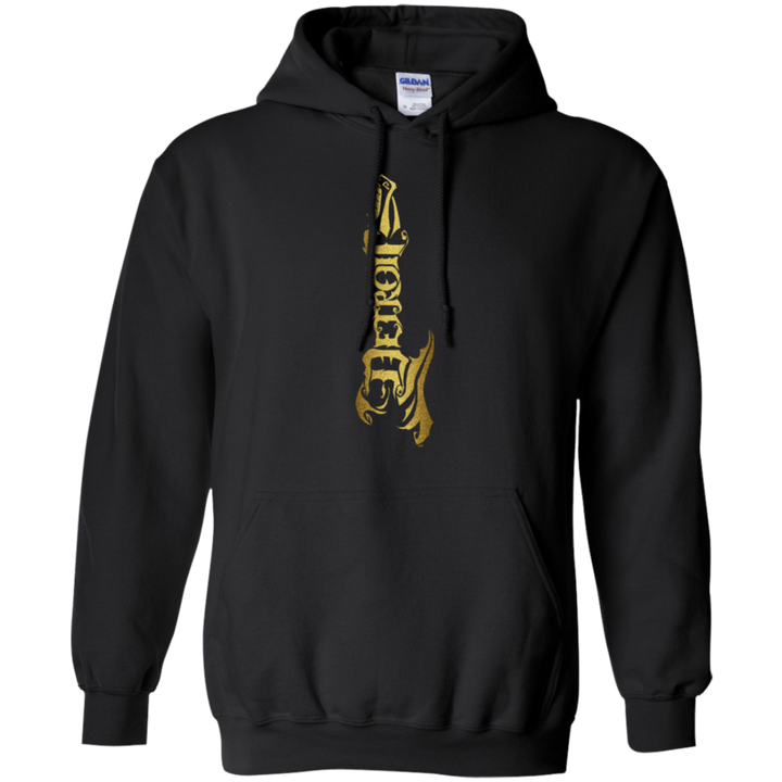 Detroit Guitar Gold Vertical Hoodie