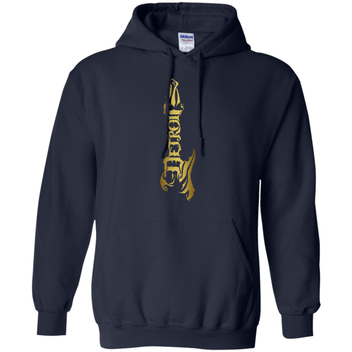 Detroit Guitar Gold Vertical Hoodie