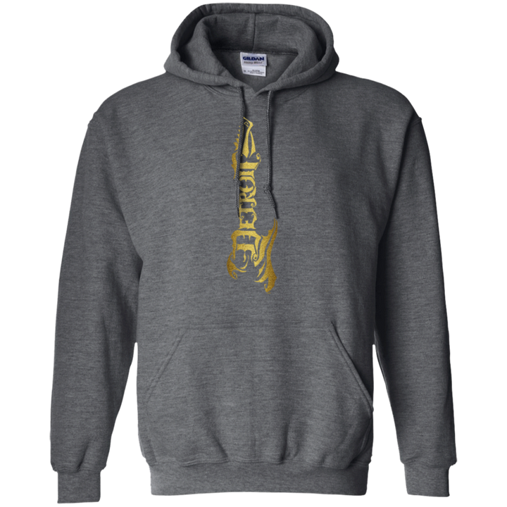 Detroit Guitar Gold Vertical Hoodie