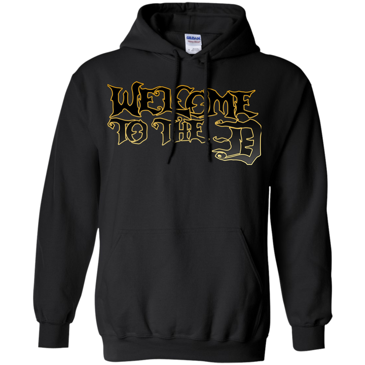 Welcome to the D Black Outlined Hoodie