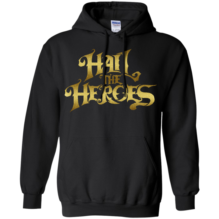 Hail the Heroes Stacked Gold Hoodie