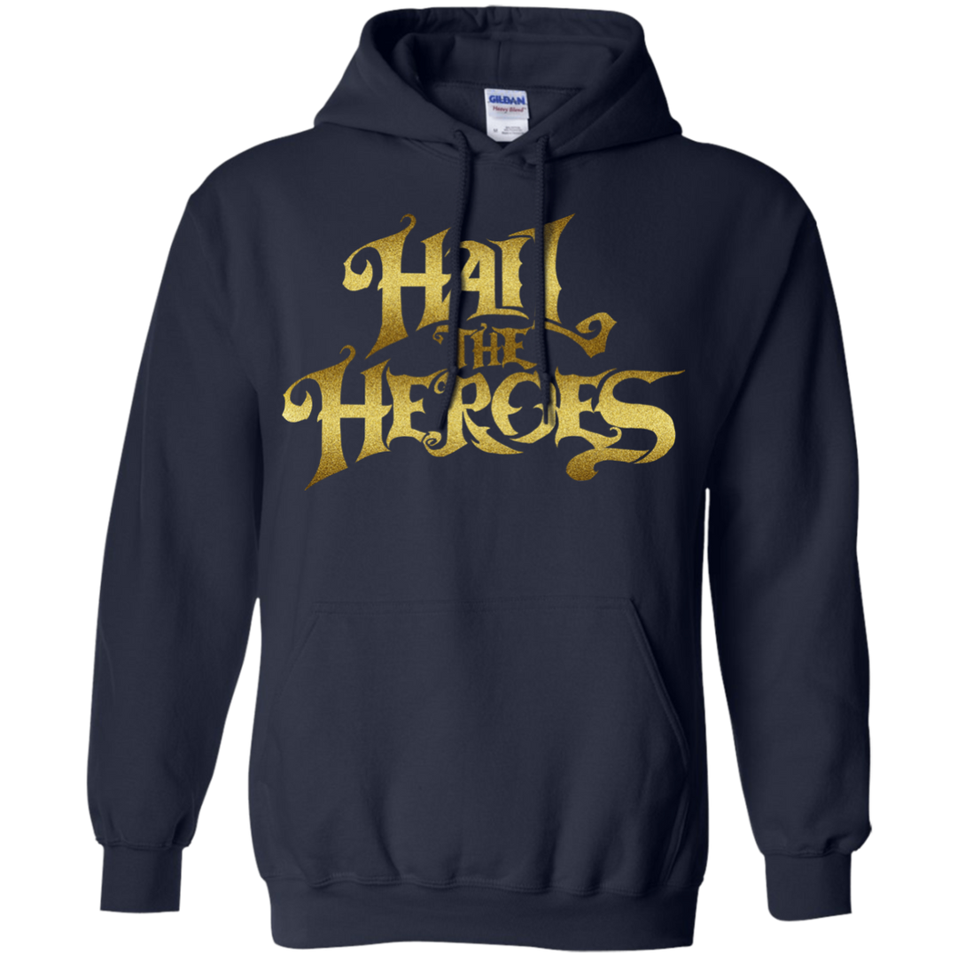 Hail the Heroes Stacked Gold Hoodie